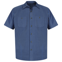 Load image into Gallery viewer, Red Kap SP24 Men&#39;s Striped Short Sleeve Work Shirt
