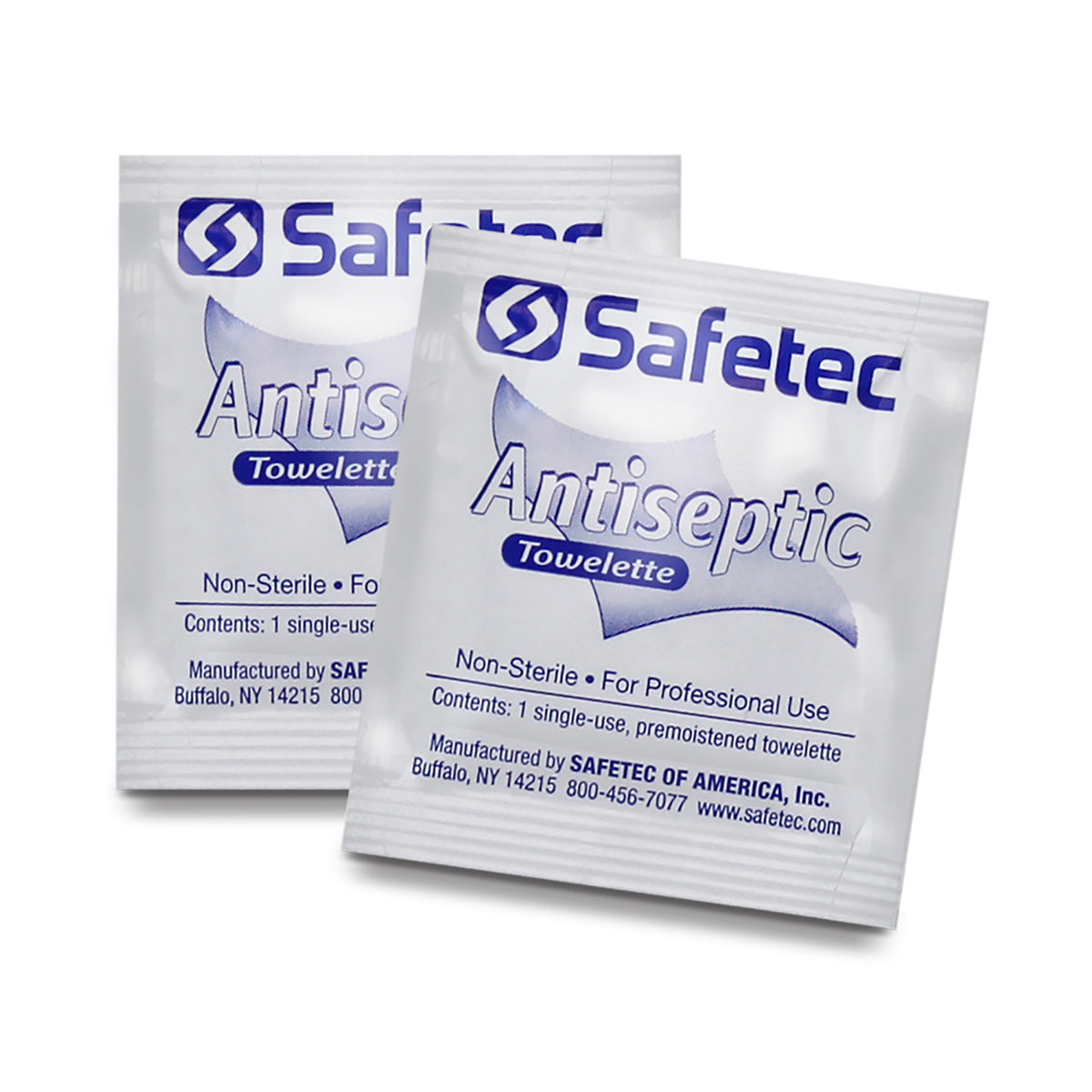 Safetec 38401 First Aid Antiseptic Wipes, Bulk Packed
