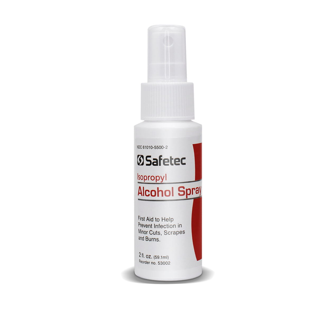 Safetec 53002 First Aid Isopropyl Alcohol Spray 2 oz Bottles