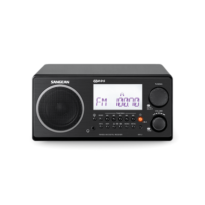 Sangean WR-2CL Digital AM-FM Clear Cabinet Table-Top Radio
