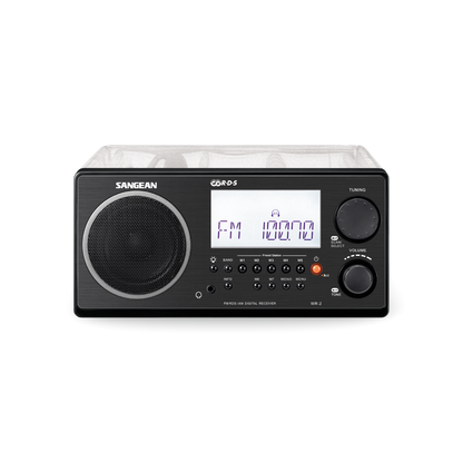 Sangean WR-2CL Digital AM-FM Clear Cabinet Table-Top Radio