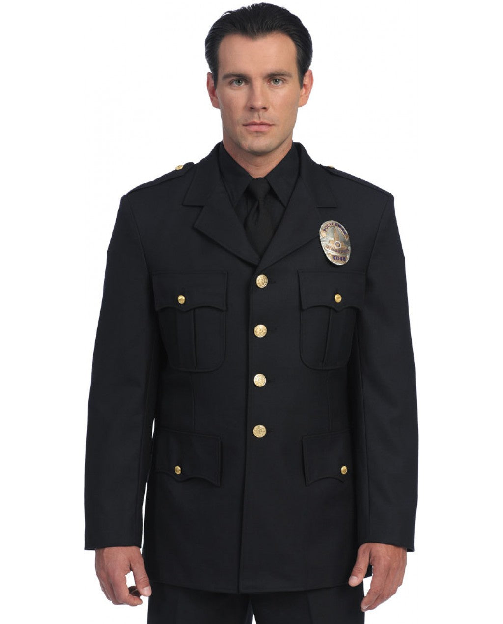 United Uniforms Single Breasted Class A Dress Coat - 55% Polyester / 45% Wool Elastique Weave