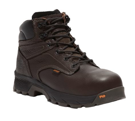 Timberland PRO TB0A5ZV7214 Men's 6" Titan EV Composite Toe Met Guard Work Boots - Brown