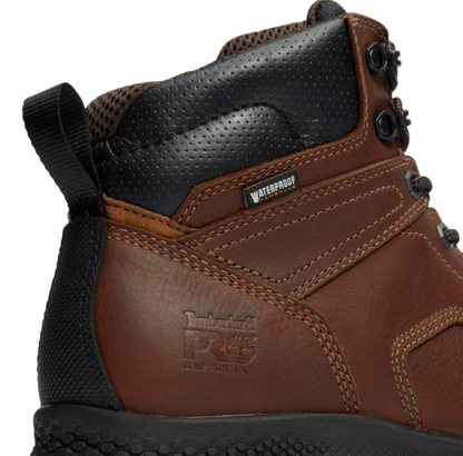 Timberland PRO TB1A42FY214 Men's 6" Titan EV Composite Toe Waterproof Work Boots - Brown
