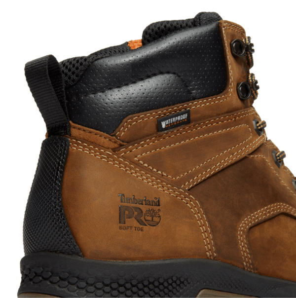 Timberland PRO TB1A5M2T214 Men's 6" Titan EV Waterproof Soft Toe Work Boots - Brown