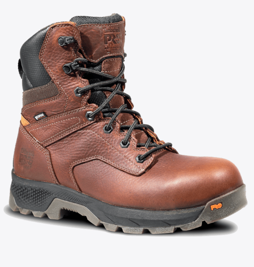 Timberland PRO TB1A5U4Y214 Men's 8" Titan EV Composite Toe Waterproof Work Boots - Brown
