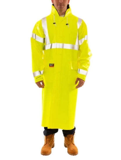Tingley Eclipse Quad-Hazard Rain Coat (Hi Vis Type R Class 3, Liquidproof, Arc Flash and Flash Fire Resistant) (HRC 2 - 8.7 cal)