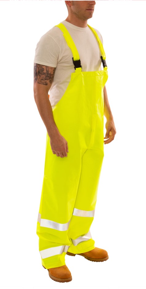 Tingley Eclipse Quad-Hazard Rain Bib Overalls (Hi Vis Type R Class 3, Liquidproof, Arc Flash and Flash Fire Resistant) (HRC 2 - 8.7 cal)