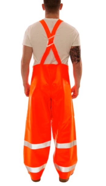 Tingley Eclipse Quad-Hazard Rain Bib Overalls (Hi Vis Type R Class 3, Liquidproof, Arc Flash and Flash Fire Resistant) (HRC 2 - 8.7 cal)
