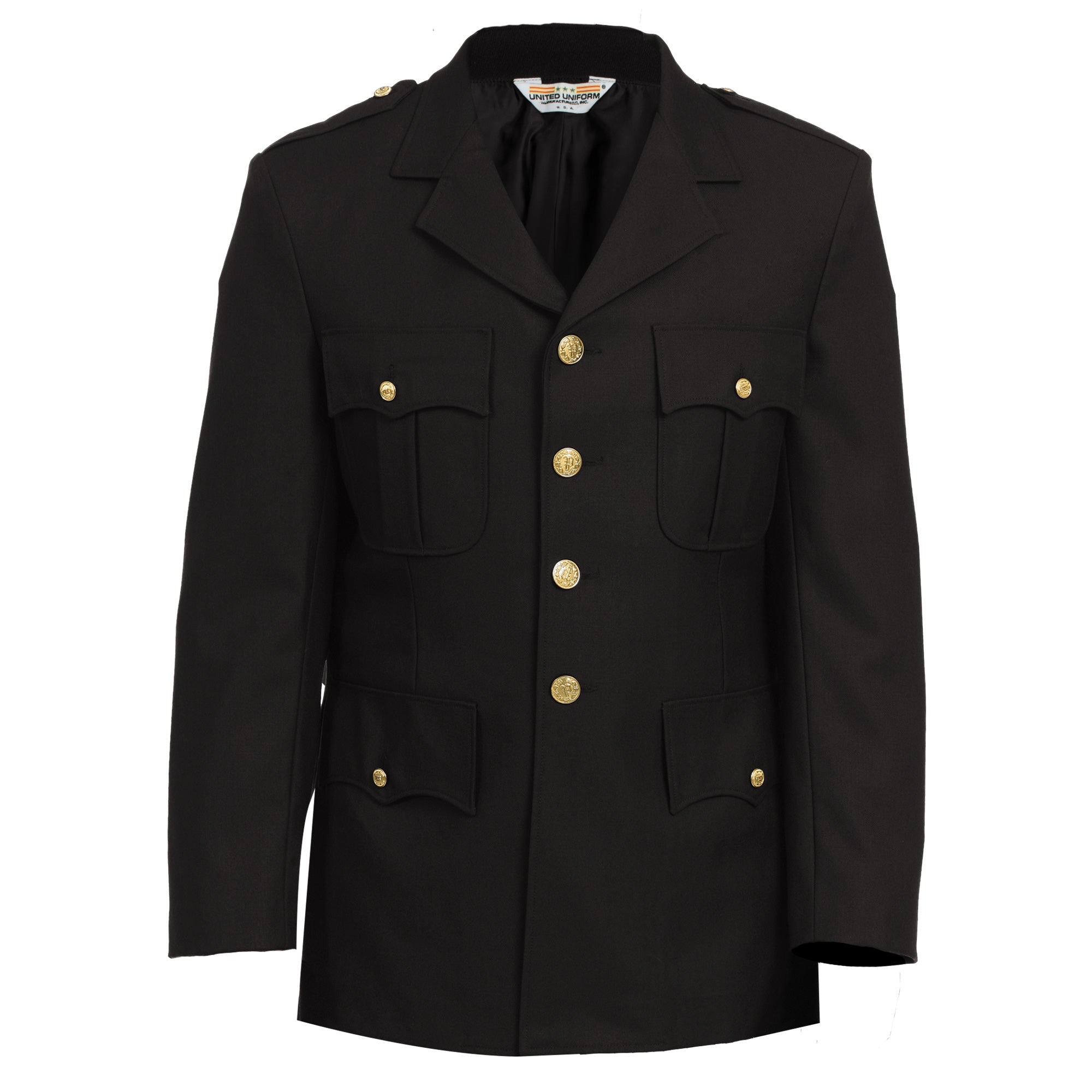 United Uniforms Single Breasted Class A Dress Coat - 100% Wool Serge
