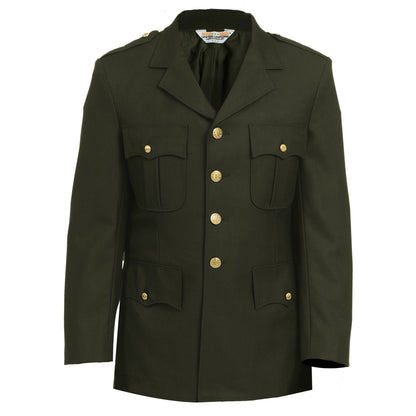United Uniforms Single Breasted Class A Dress Coat - 55% Polyester / 45% Wool Elastique Weave