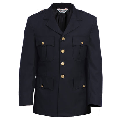 United Uniforms Single Breasted Class A Dress Coat - 55% Polyester / 45% Wool Elastique Weave