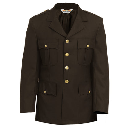 United Uniforms Single Breasted Class A Dress Coat - 55% Polyester / 45% Wool Elastique Weave