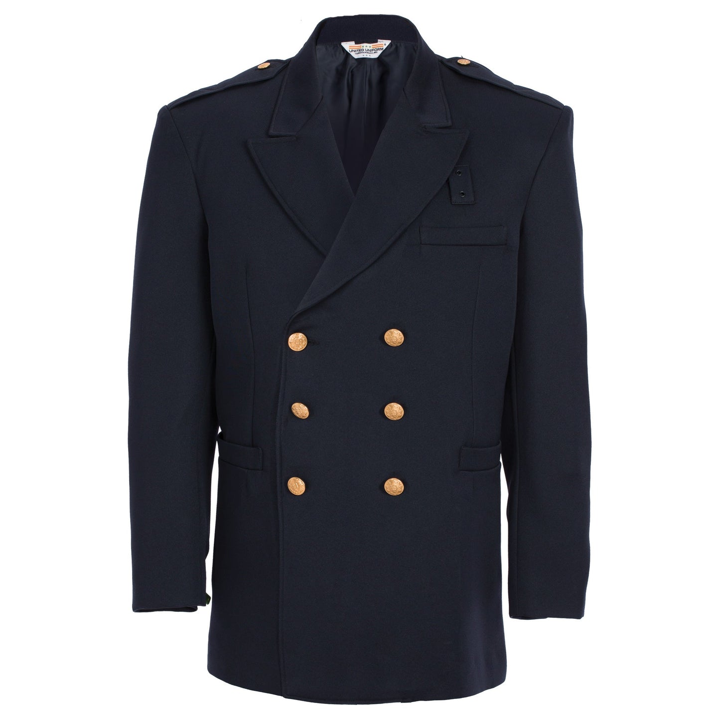 United Uniforms Double Breasted Class A Dress Coat - Polyester/Wool Serge Weave