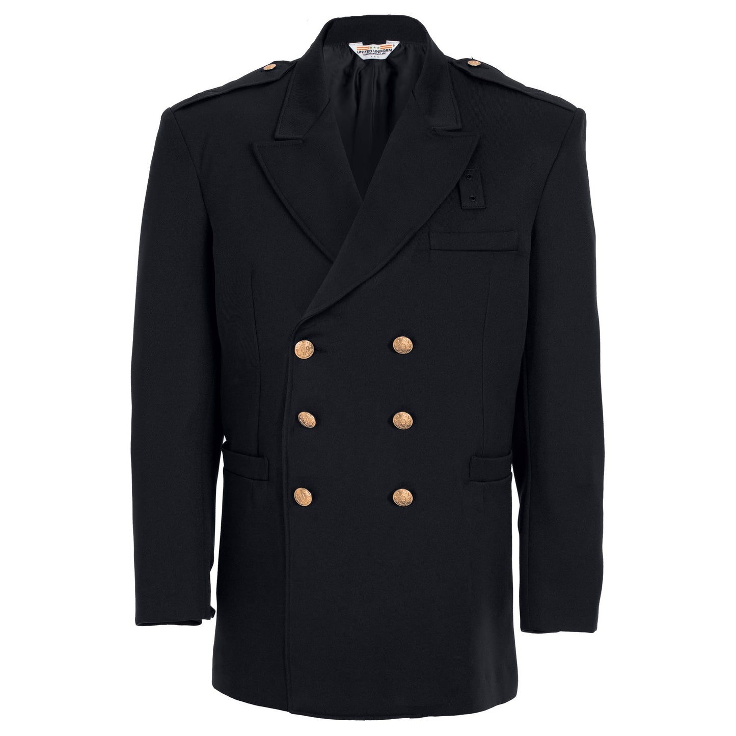United Uniforms Double Breasted Class A Dress Coat - Polyester/Wool Gabardine Weave