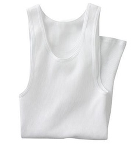Men's First Quality White Cotton A-Shirt Undershirts