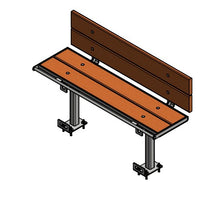 Load image into Gallery viewer, Prisoner Bench with Backrest
