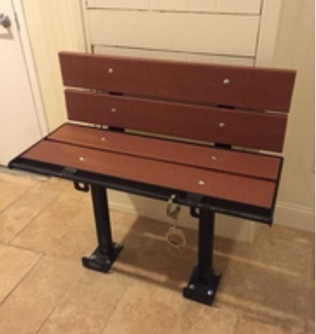 Prisoner Bench with Backrest