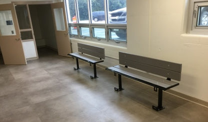 Prisoner Bench with Backrest