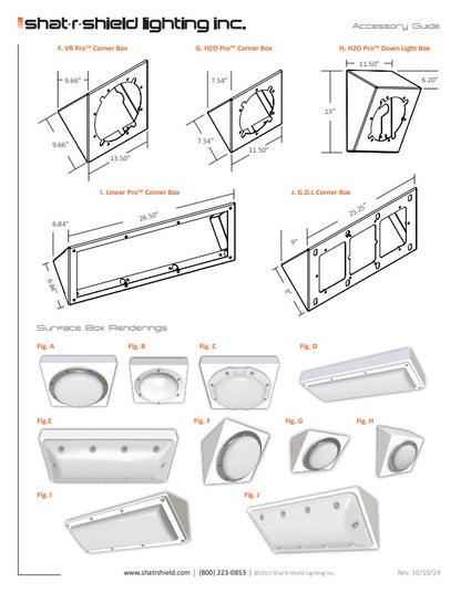Shat-R-Shield Lighting Ironclad H2O Pro Tamper-Resistant LED Light for Correctional & Behavioral Facility Showers