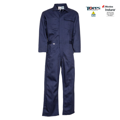 Topps Safety Apparel CO11 Indura FR Cotton Flame Resistant Coveralls (HRC 2 - 10.8 cal)