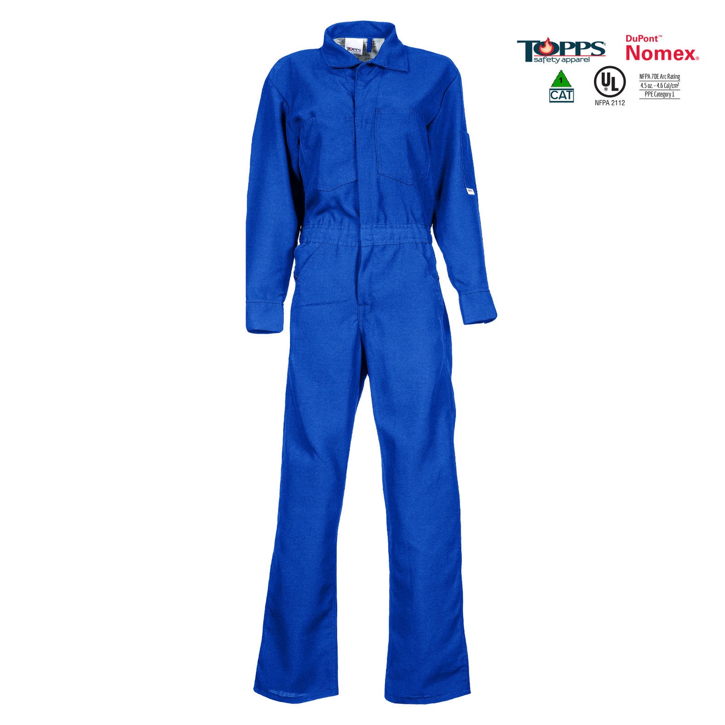 Topps Safety Apparel CO07 4.5 oz. Nomex IIIA Flame Resistant Coveralls (HRC 1 - 4.6 cal)