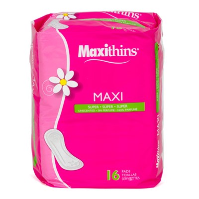 Maxithins Multi Channel Non-Wing Maxi Pads (Retail Pack)