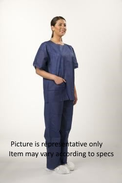 Polypropylene Disposable Pants for Inmate Transport - Navy Blue