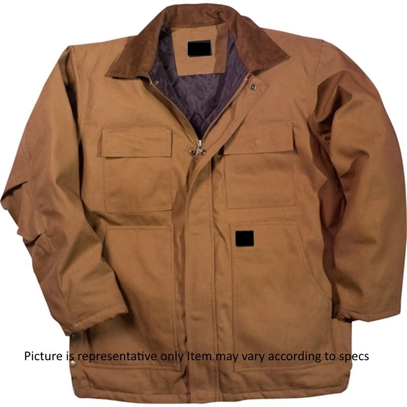 Lined Brown Duck Chore Coat