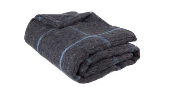 Poly-Acrylic Blanket - Grey with Stripes