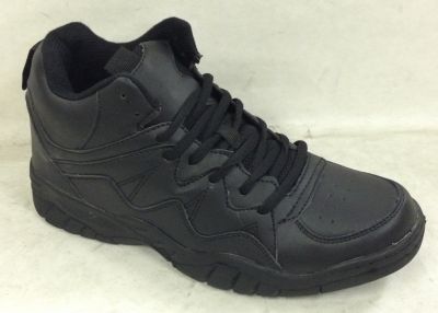 Men's Ankle Height Leather Lace-Up Sneakers