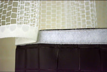 Load image into Gallery viewer, Breakaway Shower Curtains with See-Thru Modesty Top and Bottom
