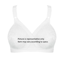 Load image into Gallery viewer, Women&#39;s White Cross-Your-Heart Style Bra
