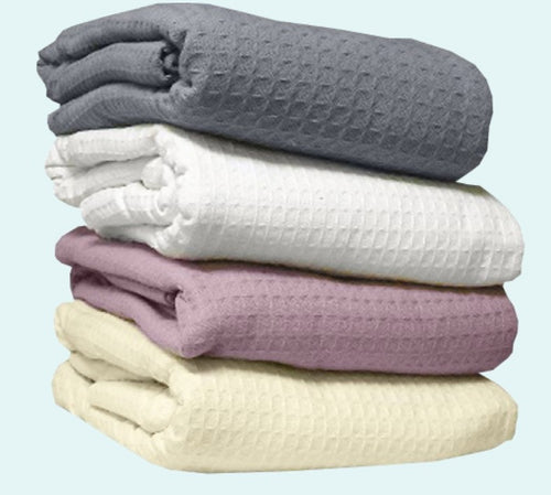 Santa Clara 100% Cotton Loom Woven Snag-Free Thermal Blanket & Bed Spread