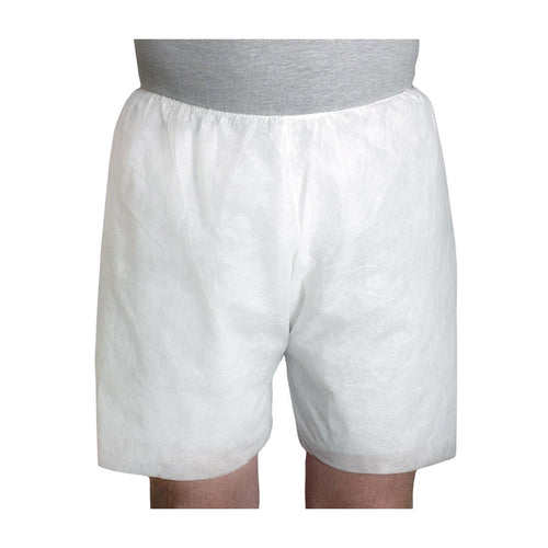 Disposable Boxer Shorts - White