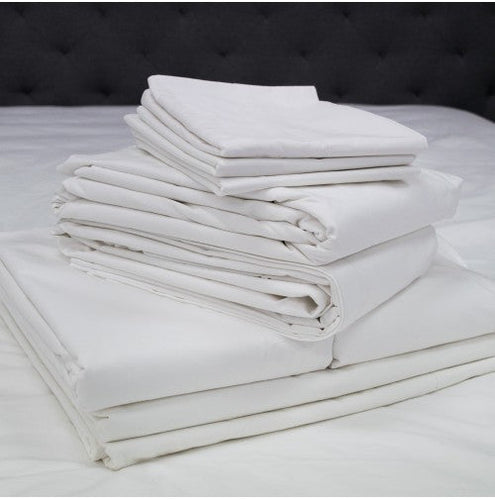 T250 Opulence White Hospitality Bed Sheets