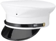 Load image into Gallery viewer, W. Alboum Fireman&#39;s Comfort Fit Fire Bell Crown Cap - White
