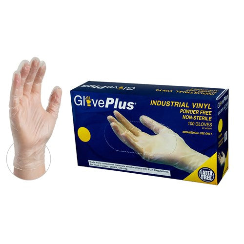 GlovePlus IVPF Vinyl Powder Free Industrial Gloves Anchortex