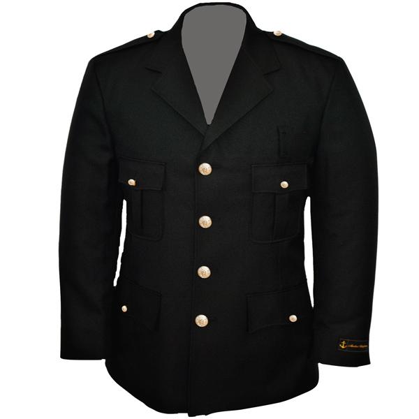 Anchor Uniform 710PY Women's Single Breasted Class A Dress Coat with Top Patch Pockets and Bottom Flaps - 100% Polyester