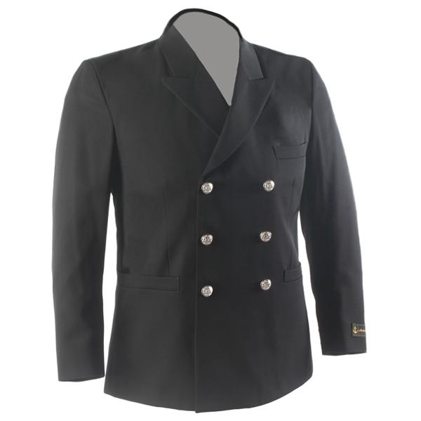 Anchor Uniform 226BL Men's Naval Officer Style Class A Double Breasted Dress Coat - Wool Blend