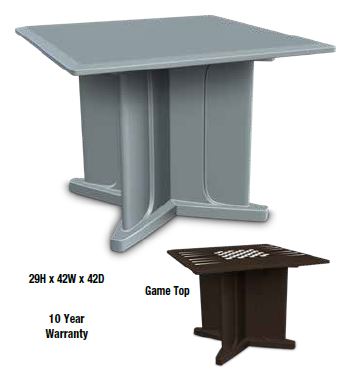 Cortech 66750 Endurance X-Base Table with Square Top