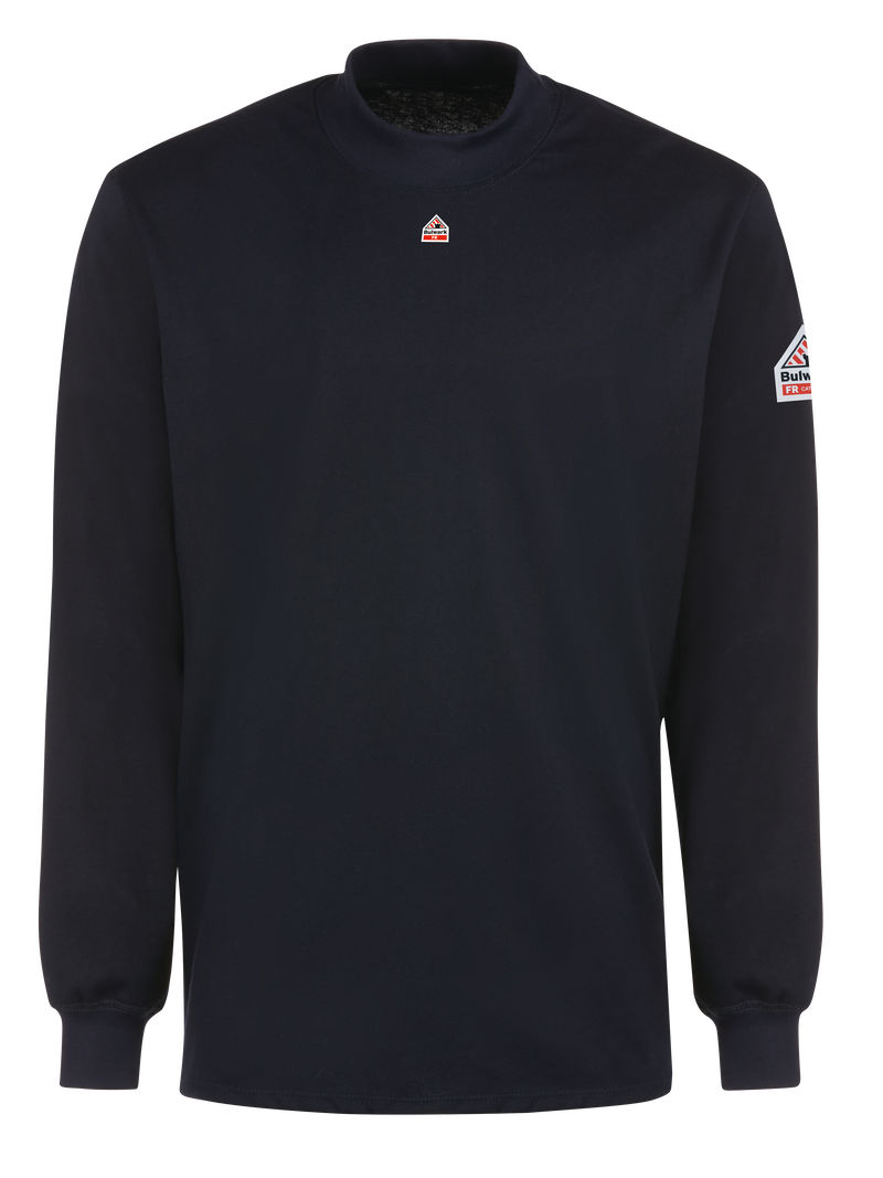 Bulwark SEK2NV Lightweight FR Long Sleeve Mock Turtle Neck - Excel FR (HRC 2 - 8.9 cal)