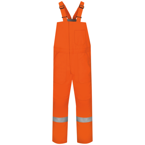 Bulwark BLCSOR Mens Midweight Flame Resistant Deluxe Insulated Bib Overalls With Reflective Trim - Excel FR Comfortouch (HRC 4 - 34 cal)