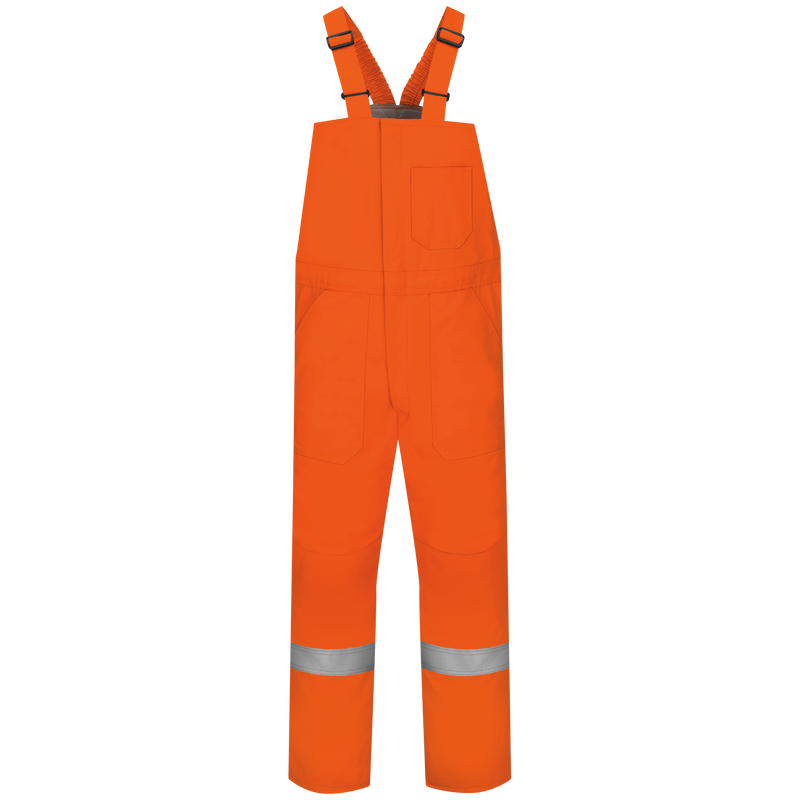 Bulwark BLCSOR Mens Midweight Flame Resistant Deluxe Insulated Bib Overalls With Reflective Trim - Excel FR Comfortouch (HRC 4 - 34 cal)