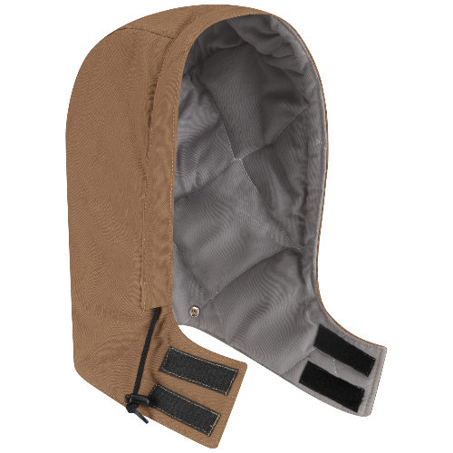 Bulwark HLH4BD FR Brown Duck Universal Fit Snap-On Insulated Hood - Excel FR ComforTouch (HRC 4 - 47 cal)