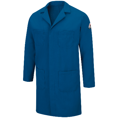 Bulwark KNL6RB FR Concealed Snap-Front Lab Coat - Nomex IIIA (HRC 1 - 5.2 cal)