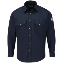 Load image into Gallery viewer, Bulwark SNS2 Mens Lightweight FR Snap Front Deluxe Uniform Shirt - Nomex IIIA (HRC 1 - 4.8 cal)
