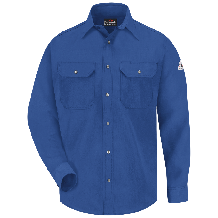 Bulwark SNS2 FR Snap Front Deluxe Uniform Shirt - Nomex IIIA