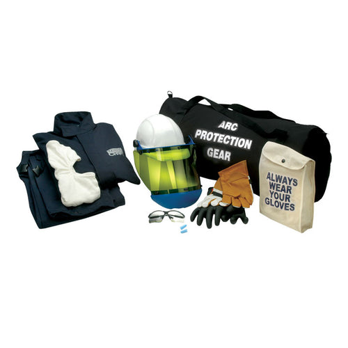 Chicago Protective Apparel AG12 Jacket & Bib Arc Flash Kit with Gloves (HRC 2 - 12 cal)