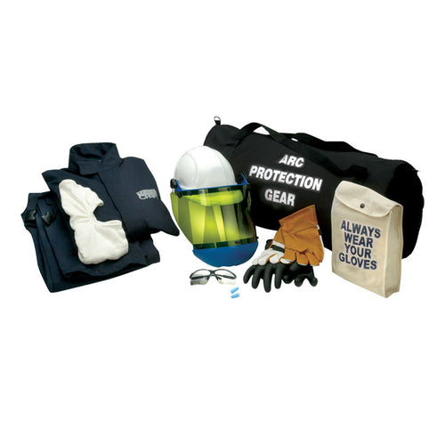 Chicago Protective Apparel AG8 Jacket & Bib Arc Flash Kit with Gloves (HRC 2 - 8 cal)